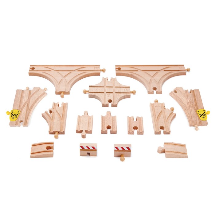 Элемент игрушечной железной дороги «Развилки рельс», 14 предметов элемент игрушечной железной дороги двойной подвесной мост