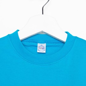 

Футболка для мальчика, цвет темно-бирюзовый, рост 122