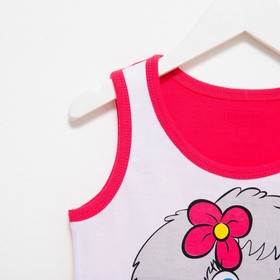 

Майка для девочки, цвет малиновый, рост 104