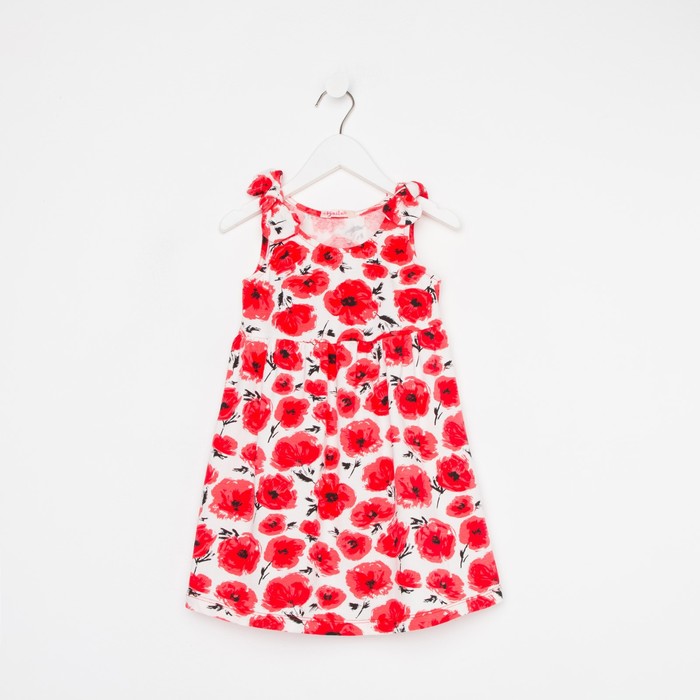 фото Платье для девочки а.bk1318p, цвет красный, рост 104 bonito
