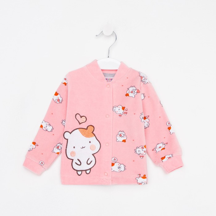 Кофточка детская цвет персиковый рост 74 229₽