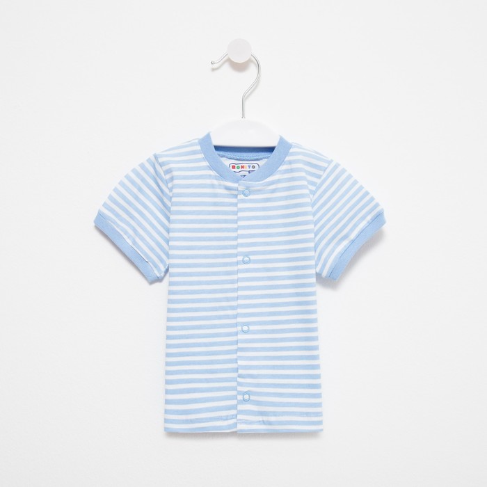 Кофточка детская цвет голубойполоска рост 80 185₽