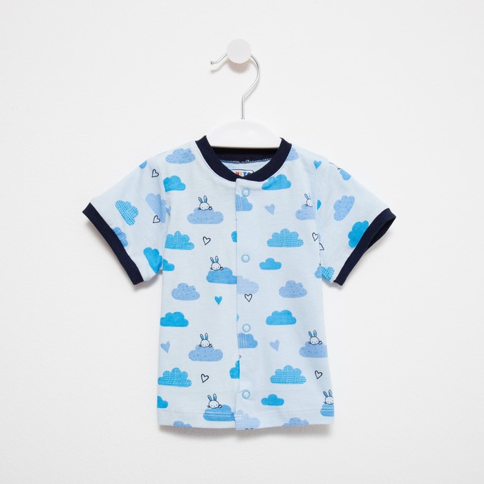 Кофточка детская цвет голубойзайчики рост 80 159₽