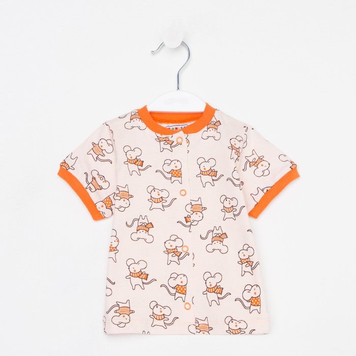 Кофточка детская цвет персиковыймыши рост 74 159₽