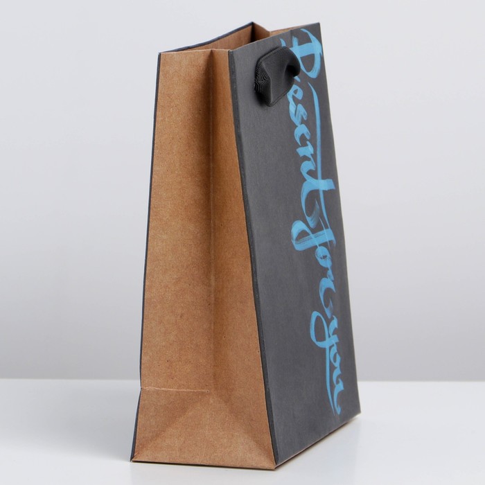 

Пакет крафтовый вертикальный «Present for you», S 12 × 15 × 5.5 см
