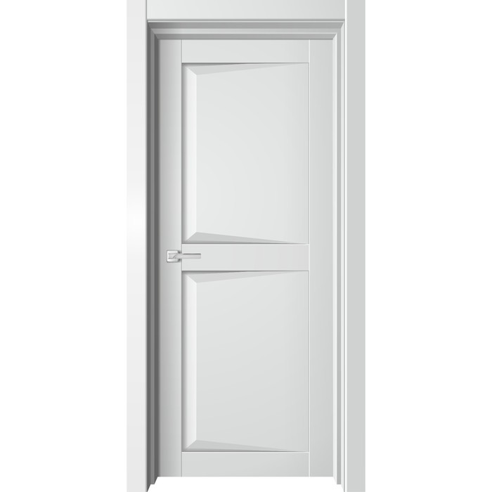 Дверное полотно Diamond2, 800 × 2000 мм, глухое, цвет белый бархат