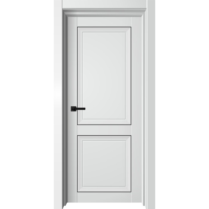Дверное полотно Next, 800 × 2000 мм, глухое, цвет белый бархат