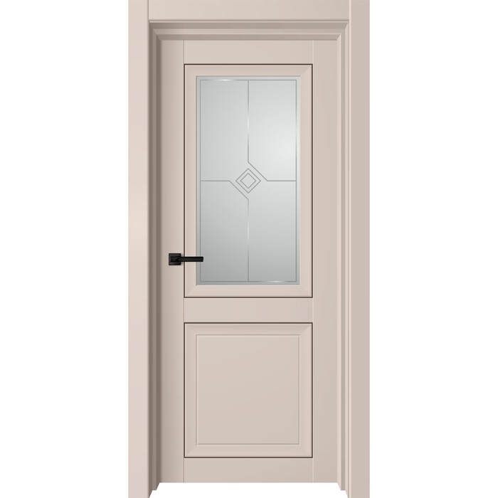 Дверное полотно Next, 600 × 2000 мм, остеклённое, цвет латте софт / белый сатин дверное полотно next 600 × 2000 мм остеклённое цвет серый бархат белый сатин