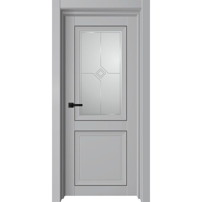Дверное полотно Next, 600 × 2000 мм, остеклённое, цвет серый бархат / белый сатин дверное полотно next 600 × 2000 мм остеклённое цвет серый бархат белый сатин