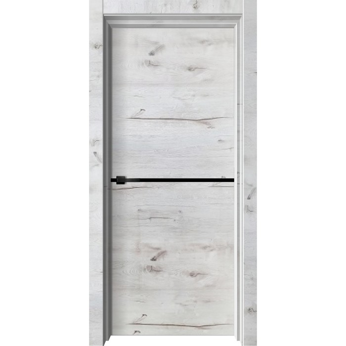Дверное полотно Wood 1, 600 × 2000 мм, глухое, цвет арктик полотно дверное двери гуд wood 1 дуб арктик глухое с декоративной вставкой 200х80см пвх