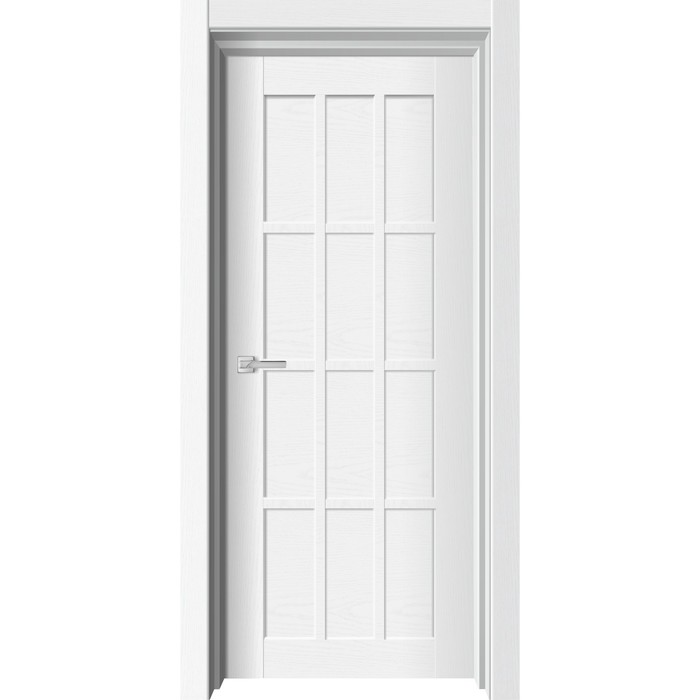 Дверное полотно NEO 696, 700 × 2000 мм, глухое, цвет ясень белый