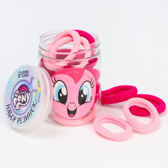 Набор резинок в банке "Пинки Пай" 20 шт., My Little Pony , розовые