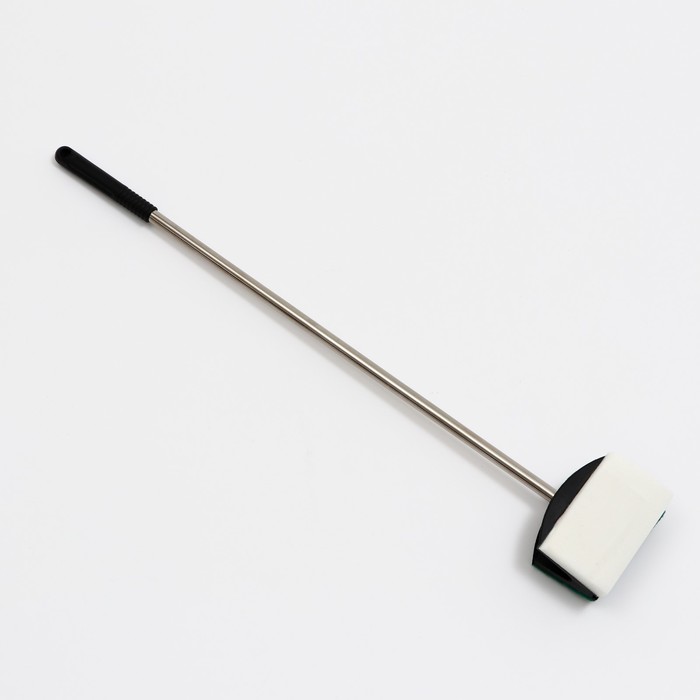 Скребок Пижон с нержавеющей ручкой, длина 65 см, щетка 7,5 х 10 см скребок с нержавеющей ручкой 37 см as 16