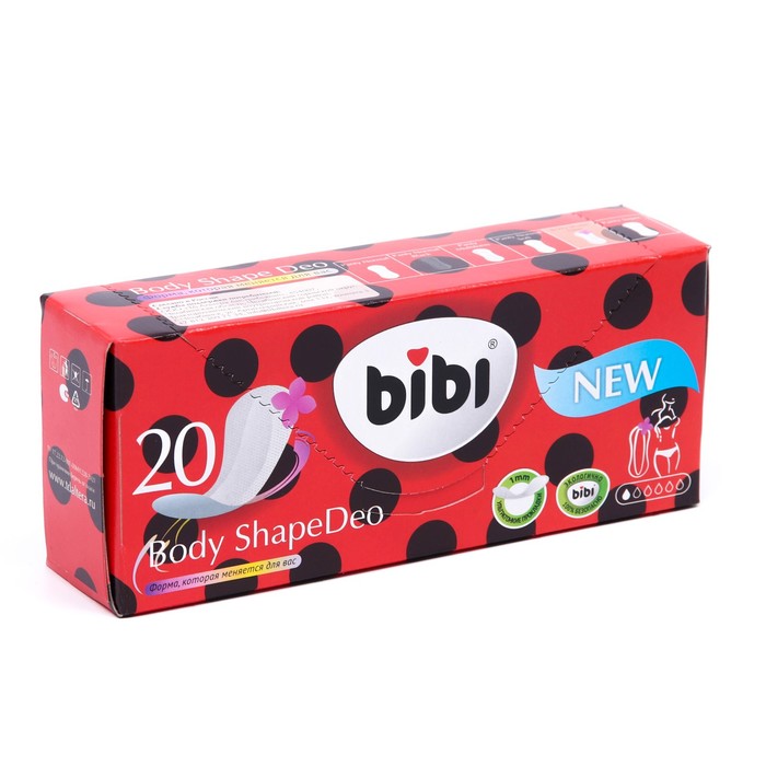 

Ежедневные прокладки «BiBi» Body Shape Deo 20 шт.