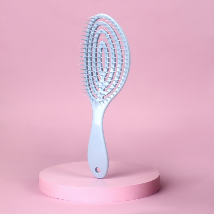 фото Расчёска массажная, для сушки волос, 7,5 × 23,5 см, цвет микс queen fair