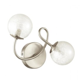 

Бра CHERRY, 2x40Вт G9, цвет никель, IP44