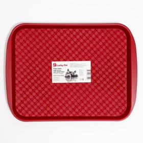 

Подставка под миску для животных LUCKY PET 33*26 см, Бордовый