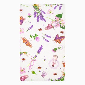 

Полотенце 35х60 см, Букет из лаванды, рогожка, 160 гр/м2, хлопок 100%