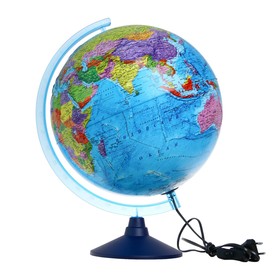 Интерактивный глобус  политический с подсветкой рельефный 320мм (очкиVR) INT13200315