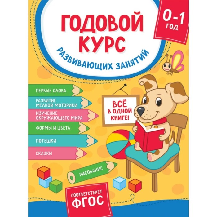 Годовой курс развивающих занятий для детей от рождения до года 750₽