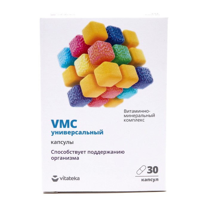 фото Витаминно-минеральный комплекс универсальный витатека vmc, 30 капсул по 0.764 г