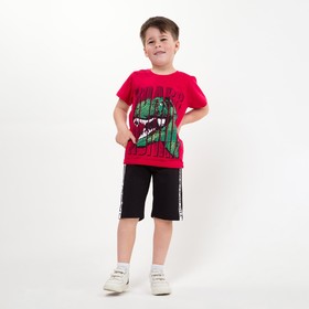 

Футболка для мальчика, цвет бордовый, рост 134 см