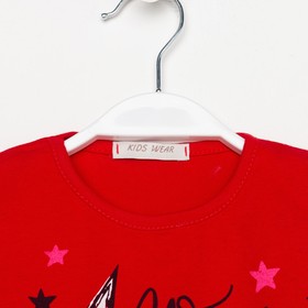 

Футболка для девочки, цвет красный, рост 110 см