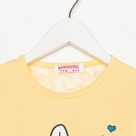 

Лонгслив для девочки, цвет желтый, рост 104