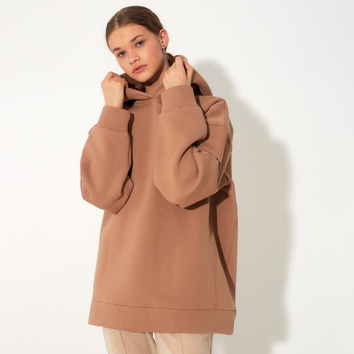 

Худи женское MINAKU: Casual Collection, цвет пудра, размер 46