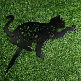 

Садовый декор "Кошечка" черная, 30х20см