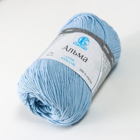 

Пряжа "Альма" 100% хлопок 170м/50гр (014 св.голубой)