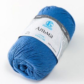 

Пряжа "Альма" 100% хлопок 170м/50гр (288 св.джинса)