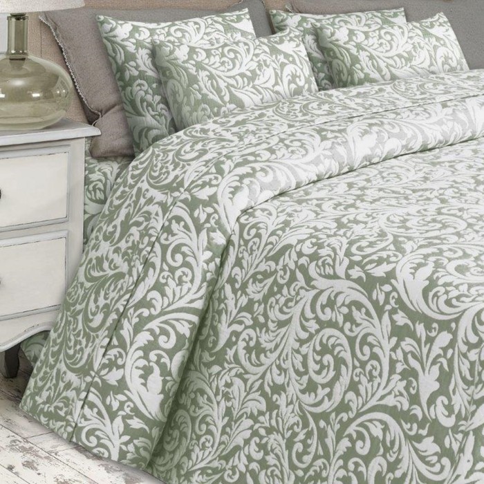 

Комплект из покрывала и наволочек Olive, размер 200x220 см, 40x40 см - 2 шт