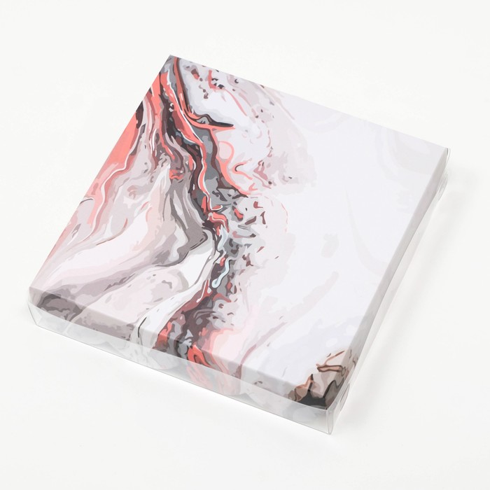 

Коробочка для печенья, "Мраморные реки", 15 х 15 х 3 см