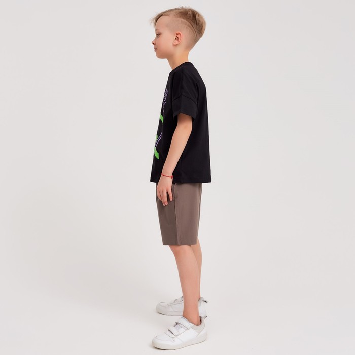 Футболка детская MINAKU Graffiti, цвет чёрный, рост 152