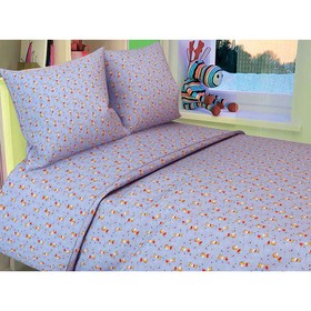 

КПБ Baby «Жирафы на сине-фиолетовом», размер 150x110 см, 145x110 см, 40x60 см, 163-2-1