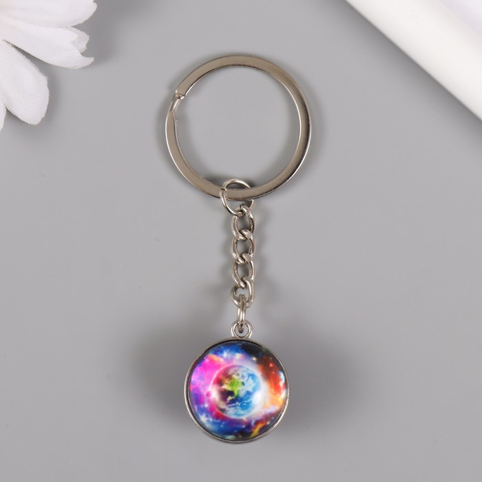 Брелок стекло 3D "Земля и космос" 8х2х2 см МИКС 7353510