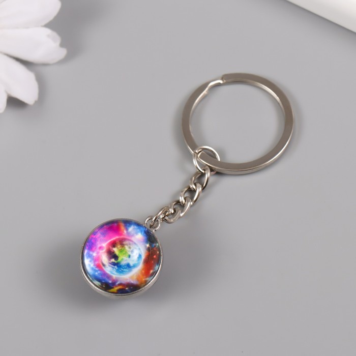 Брелок стекло 3D "Земля и космос" 8х2х2 см МИКС 7353510