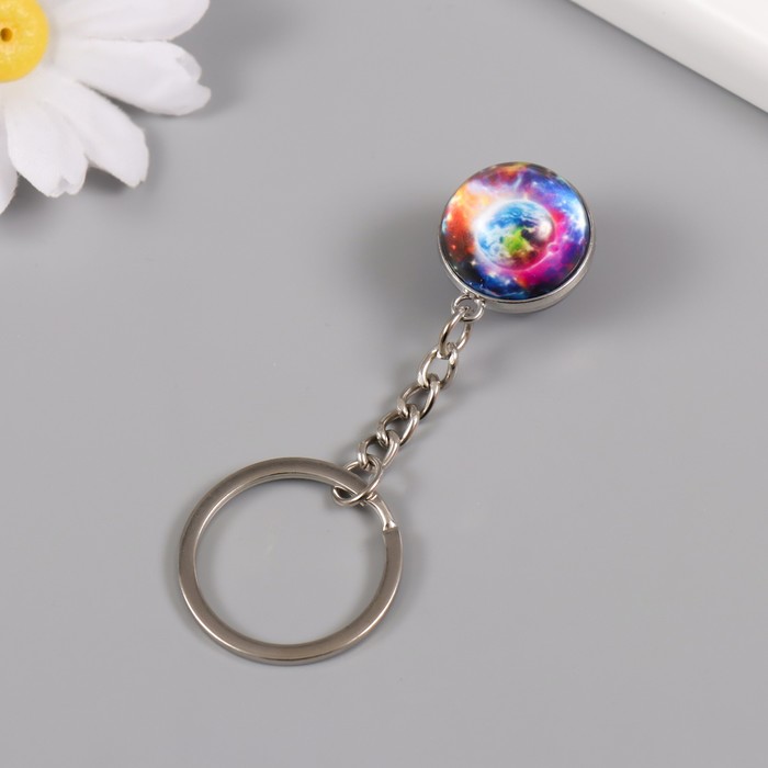 Брелок стекло 3D "Земля и космос" 8х2х2 см МИКС 7353510