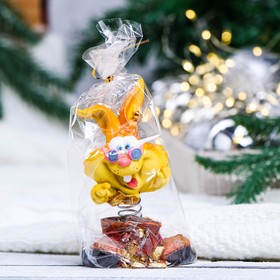 

Фигура "Заяц с монетами" на пружинке, МИКС, 9см