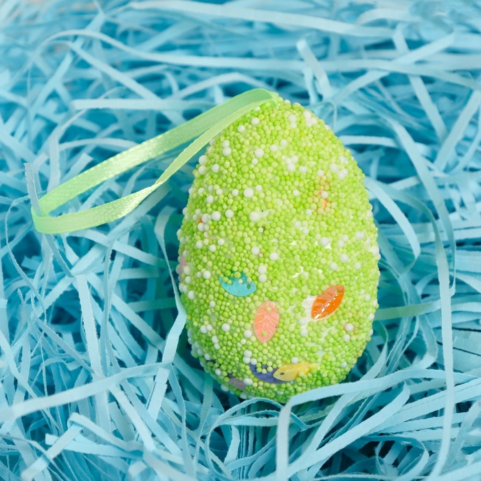 

Декор "Яйцо посыпка с блестками" набор 6 шт яйцо 6х4 см МИКС