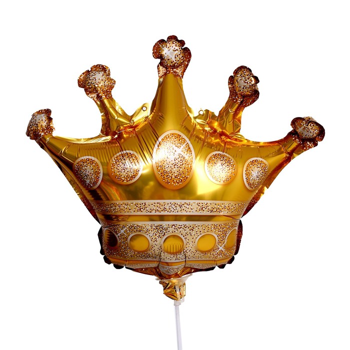 Шар фольгированный 15 «Корона», цвет золотой шар фольгированный 34 корона фигура цвет серебро
