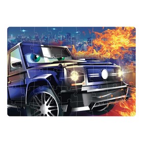 

Набор пазлов «Мощные машины», 2 штуки по 54 элемента