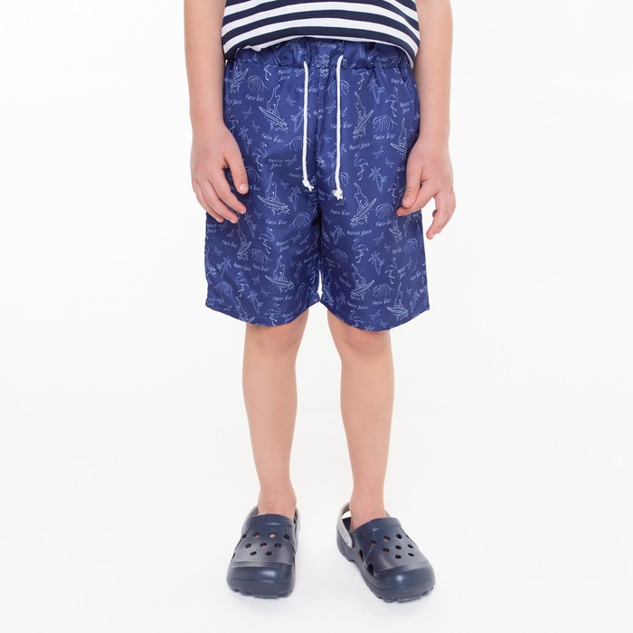 фото Плавки-шорты для мальчика, цвет т.синий, рост 134 см котмаркот