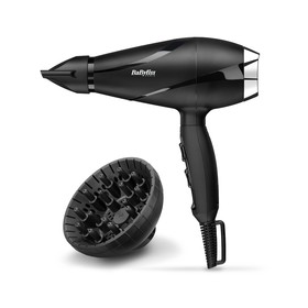 

Фен Babyliss 6713DE, 2200Вт, иониз., 2 скорости, 2 режима, 2 насадки, AC мотор, шнур 2.8м