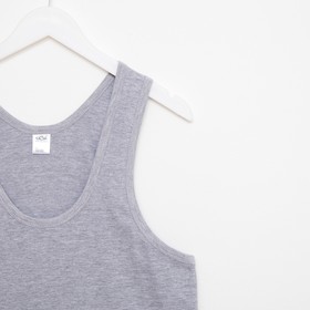 

Майка мужская, цвет серый, размер 60