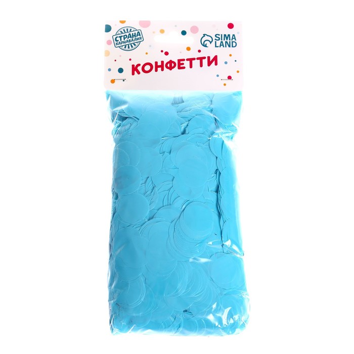 

Конфетти для декора, глянец, диаметр 2 см, 200 гр, цвет тиффани