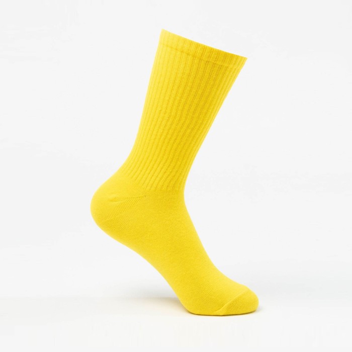 Носки неон, цвет жёлтый, размер 23-25