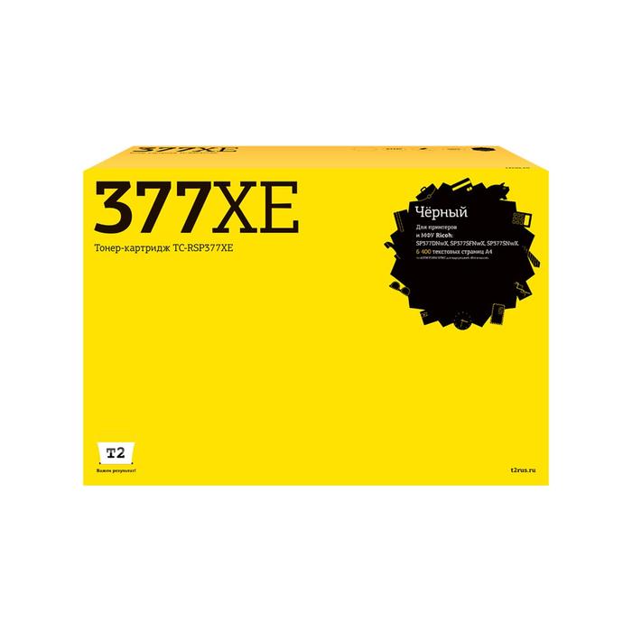 Лазерный картридж T2 TC-RSP377XE (SP377XE/SP377/377XE/HE 408162) Ricoh, черный цена и фото