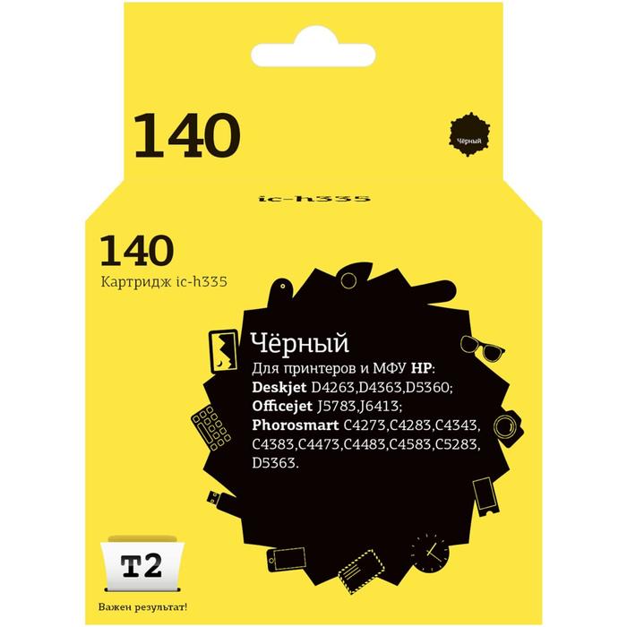 

Струйный картридж T2 IC-H335 (CB335HE/140/CS CB335) HP, черный